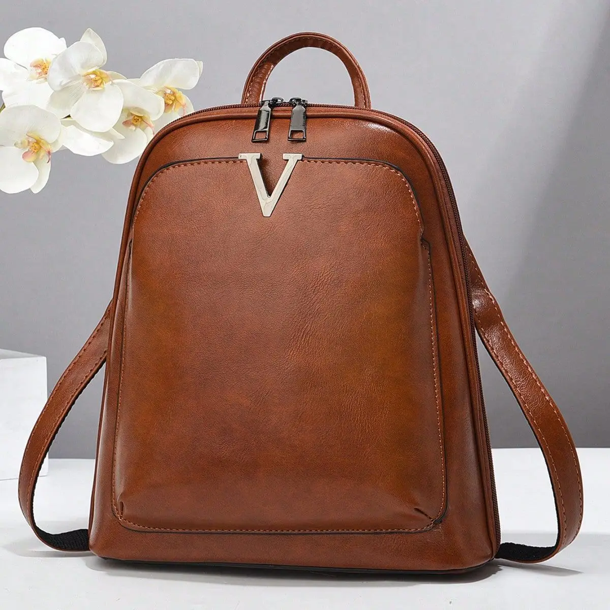 Trendy Backpack 2025 Women's Leisure Waterproof Travel Bag Computer Bag Backpack High School Junior High School Student Backpack 6