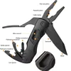 6.3" Serrated Blade Folding Knife Stainless Steel Fixed Blade And Aluminum Handle EDC 10 In1 Multi-Tool Portable Pocket Knife 2