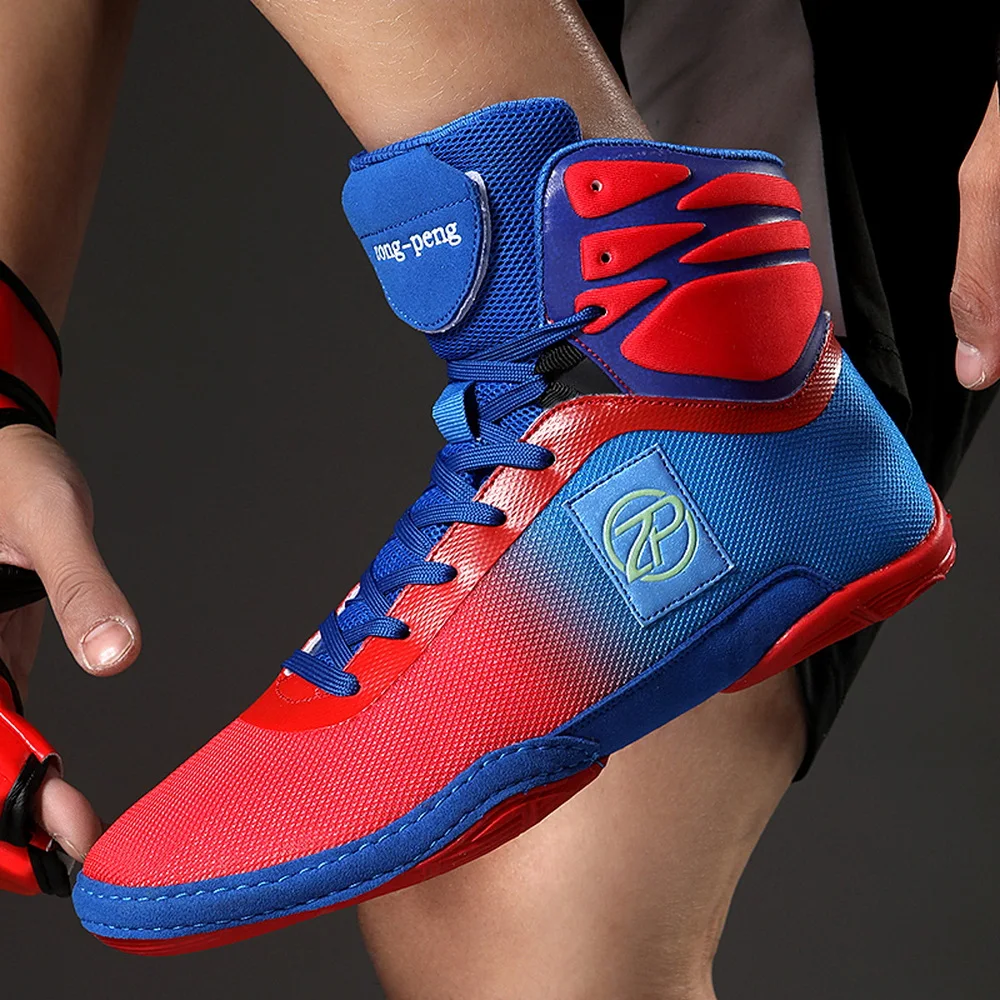 Breathable Boxing Shoes Men Women Anti Slip Flighting Sneakers Big Size 46
