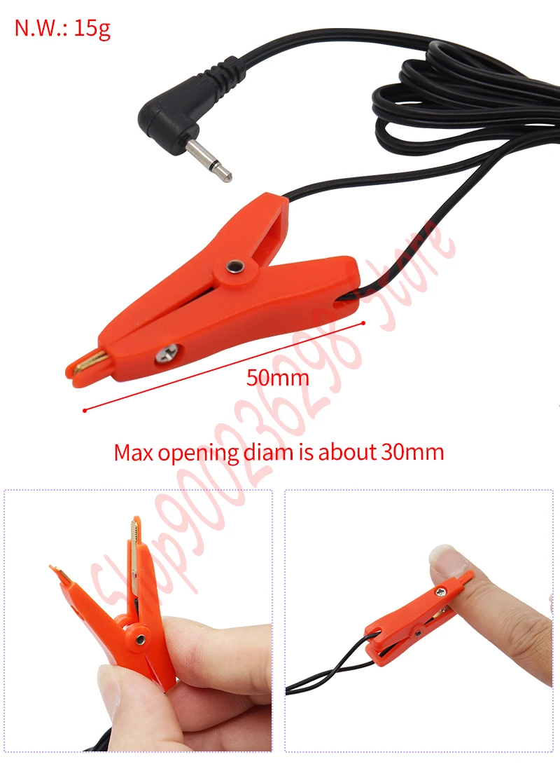 Electric Shock Nipple Clamps BDSM Bondage Labia Clip Clit/Penis Stimulator E-stim Massage Glove/Pad SM Roller Sex Toy For Couple 6