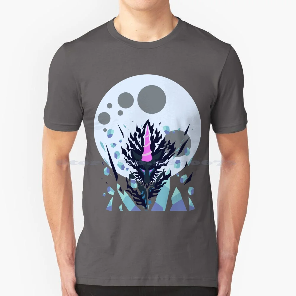 Oroshi Kirin-Moonlight Emperor T Shirt 100% Cotone Tee Monster Hunter World Oroshi Kirin Monster Hunter 4 Ultimate Elder Dragon