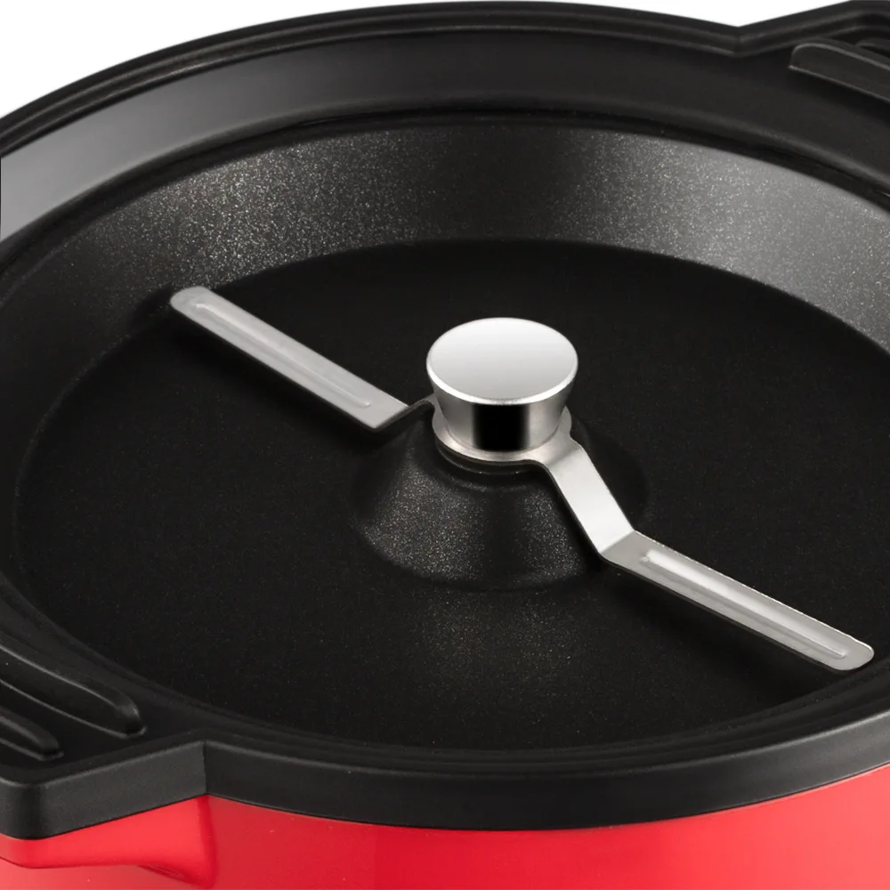 Popcorn Machine Large Lid Quick Heating Home Popcorn Machine Mini Puffing for and Roasted Nuts