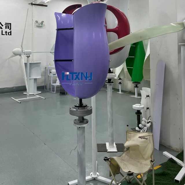 Generatore Eolico 8000W Ad Asse Verticale - Turbina Eolica Spirale 12V/24V/48V Per Casa, Barca, Giardino - Foto 2