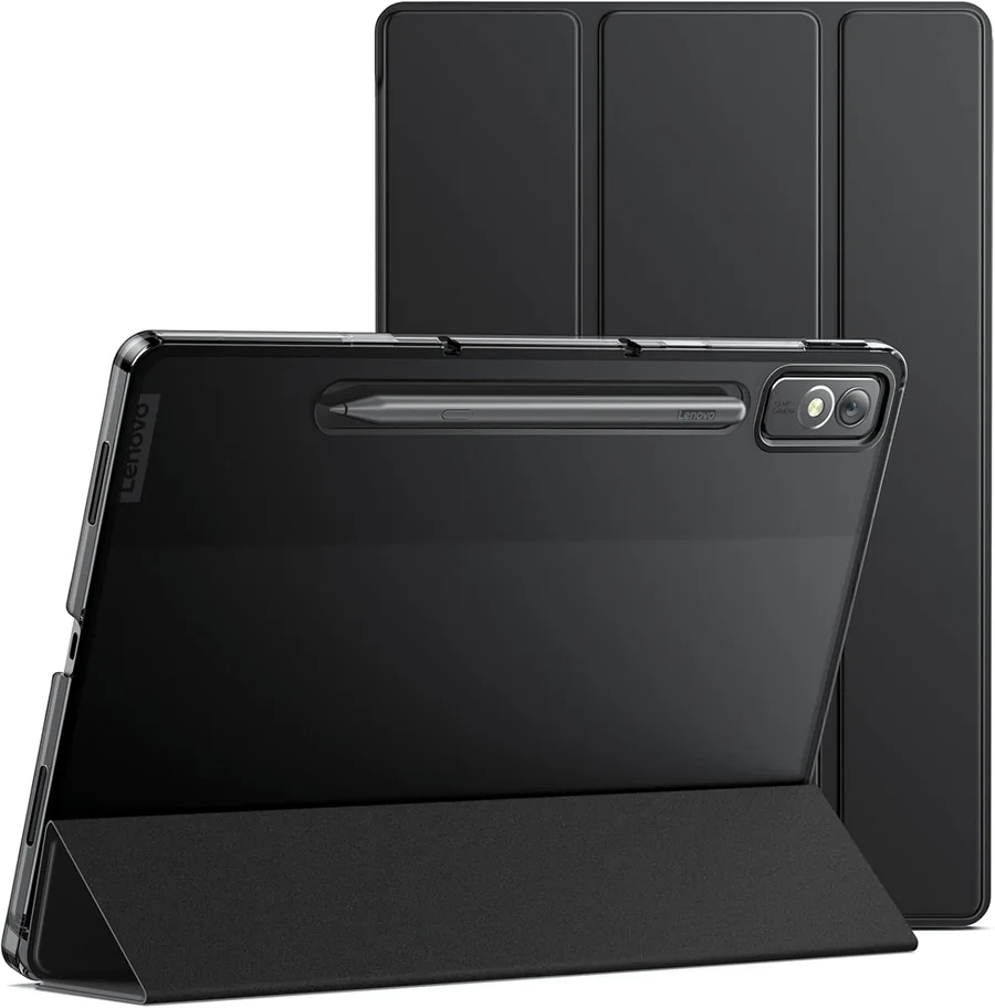 FINTIE Toetsenbordhoes voor Idea Tab Pro 12,7 inch 2025 (TB-373FU/ TB-375FC), ultradun, licht, met magnetisch afneembaar Duits QWERTZ Bluetooth toetsenbord, ingebouwde penhouder, zwart