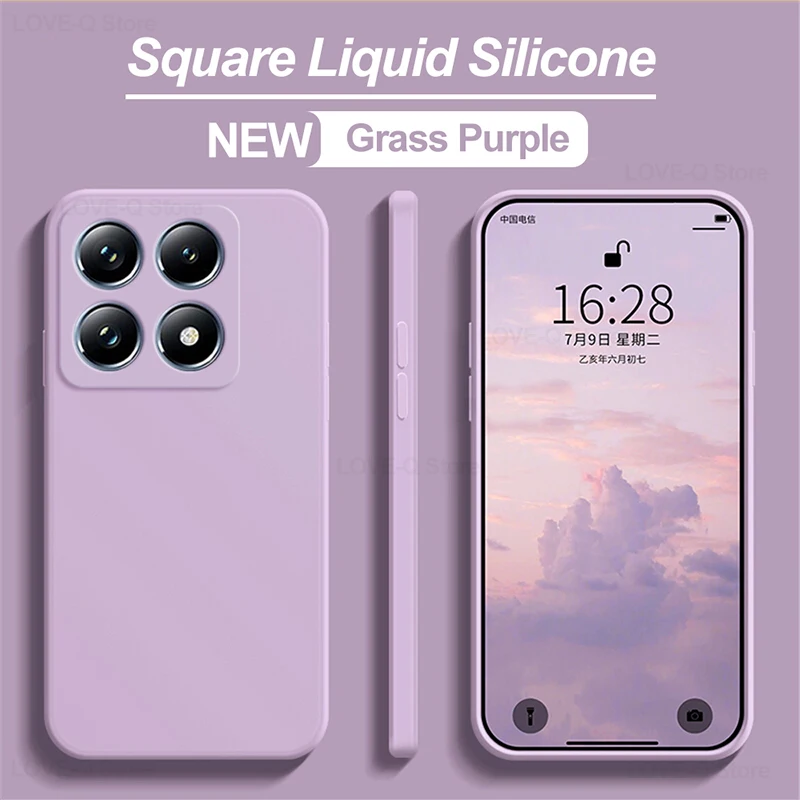 Premium Liquid Silicone Shockproof Phone Case - Lightweight Soft TPU Protective Back Cover