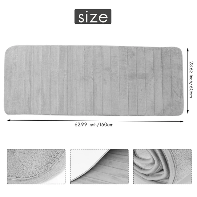 Memory Foam Soft Bath Mats - Non Slip Absorbent Bathroom Rugs Extra Large  Size Runner Long Mat for Kitchen Bathroom Floors