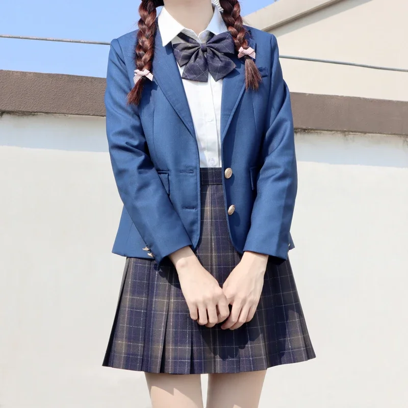 Japanese Jk Uniforms Students 13 Colors Red/Pink/Black Blazer High School Jacket Girls College Style Autumn Suit School Uniforms 4