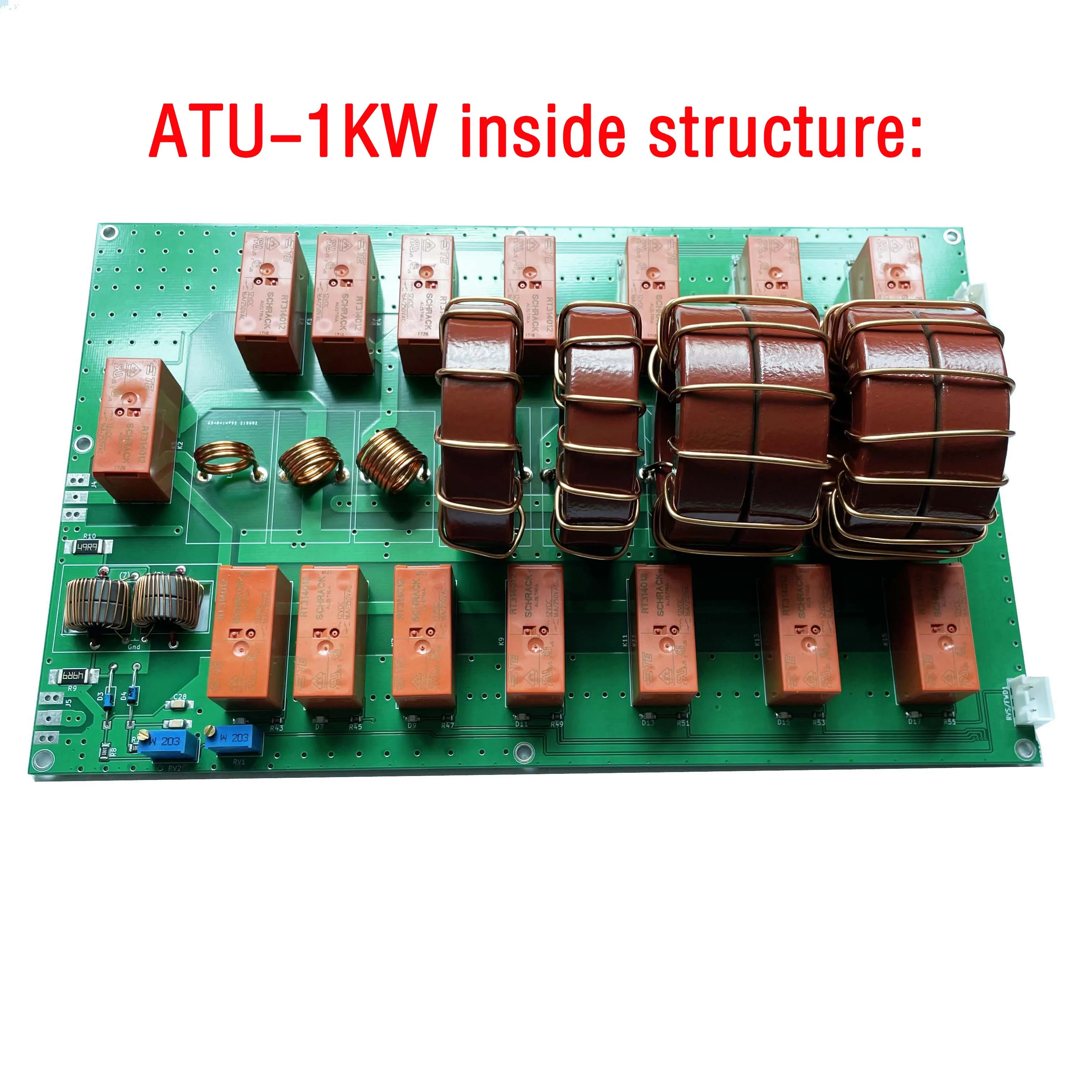 ATU-100 upgraded ATU-1000 ATU1000 ATU-1KW Automatic Antenna Tuner 7x7 (ATU-1000W by N7DDC) assemble with case 3