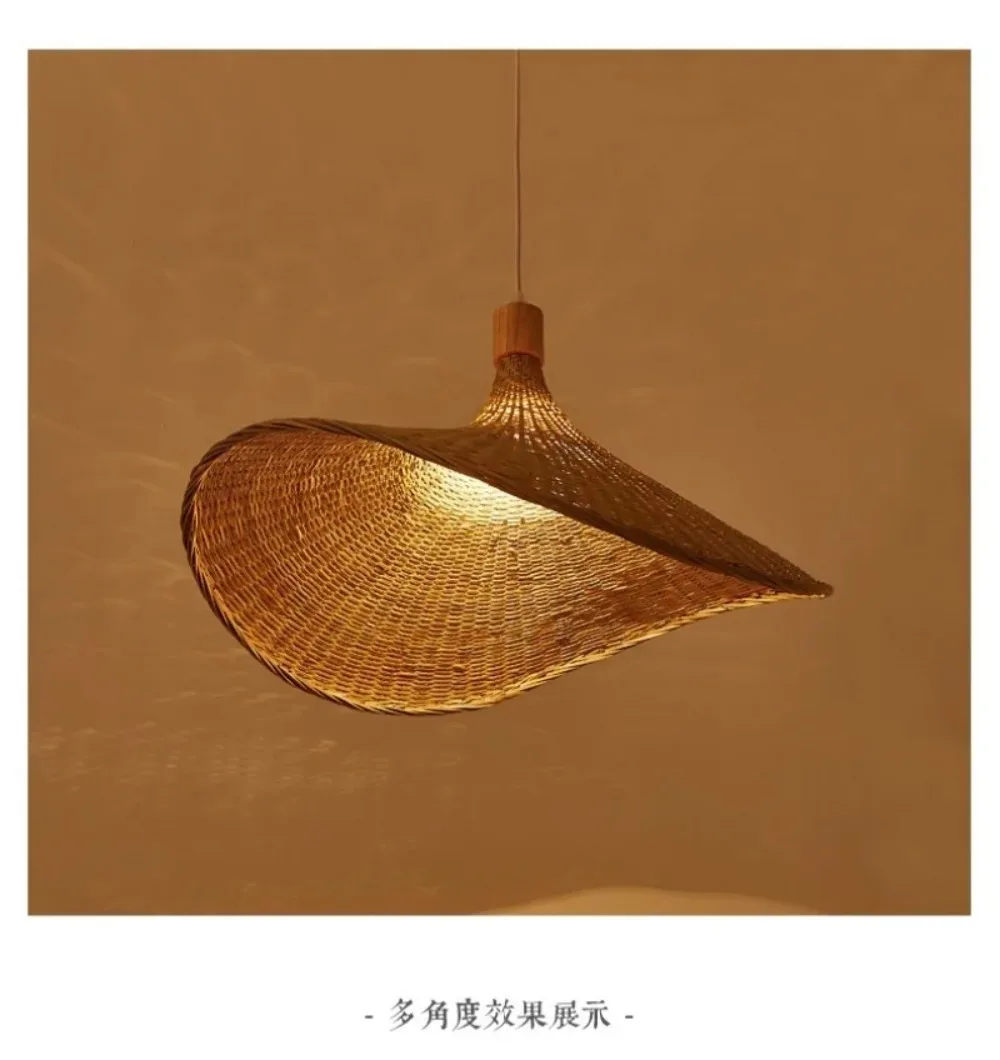 Woven Natural Bamboo Decor Lighting Cover Lamp Shade Lampshade Pendant Light Wholesale Ceiling Lamp King Craft Viet
