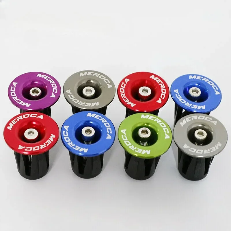 Bicycle Bar End Plug 1 Pair Road Mountain Bike Handlebar End Cap Aluminum Bicycle Currency Handle Bar Cap MTB Handlebar Plug