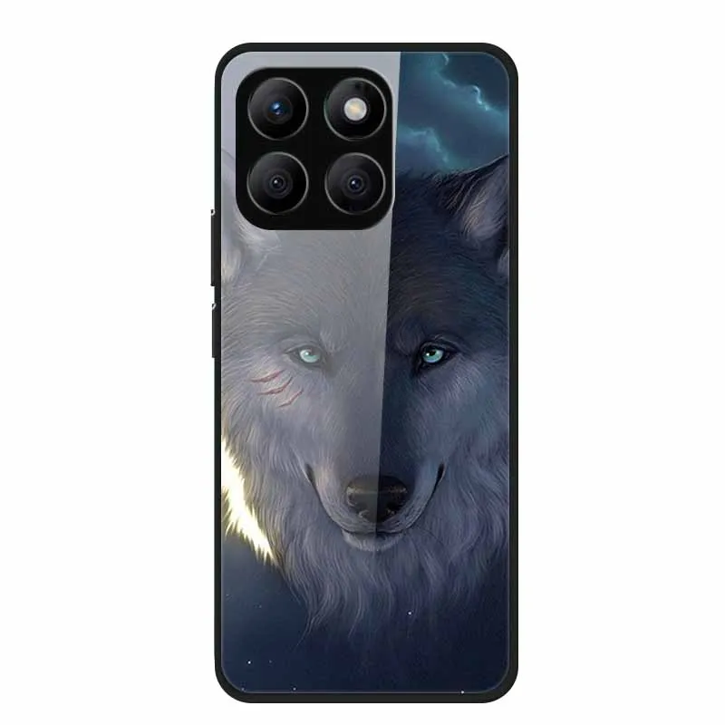 Enhanced Tempered Glass Protective Phone Case with Soft Bumper Design