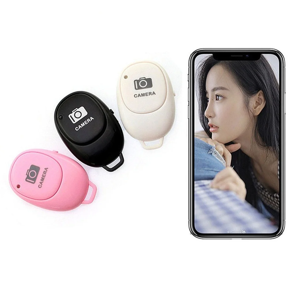 Camera Shutter Remote Control Bluetooth-compatible Wireless Selfie Button Clicker For Android IOS Phone Selfie Artifact Control