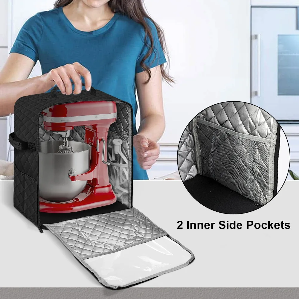 for Kitchen Aid Mixer Mixer Dust Cover Multi Pockets Waterproof Blender Covers Organizer Bag Durable Organizer