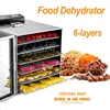 NEW LT-01 Fruit Drying Machine 6-Layers Stainless Steel Food Dehydrator Home Electric Fruit Vegetable Meat Herbs Food Dryer 220V 1