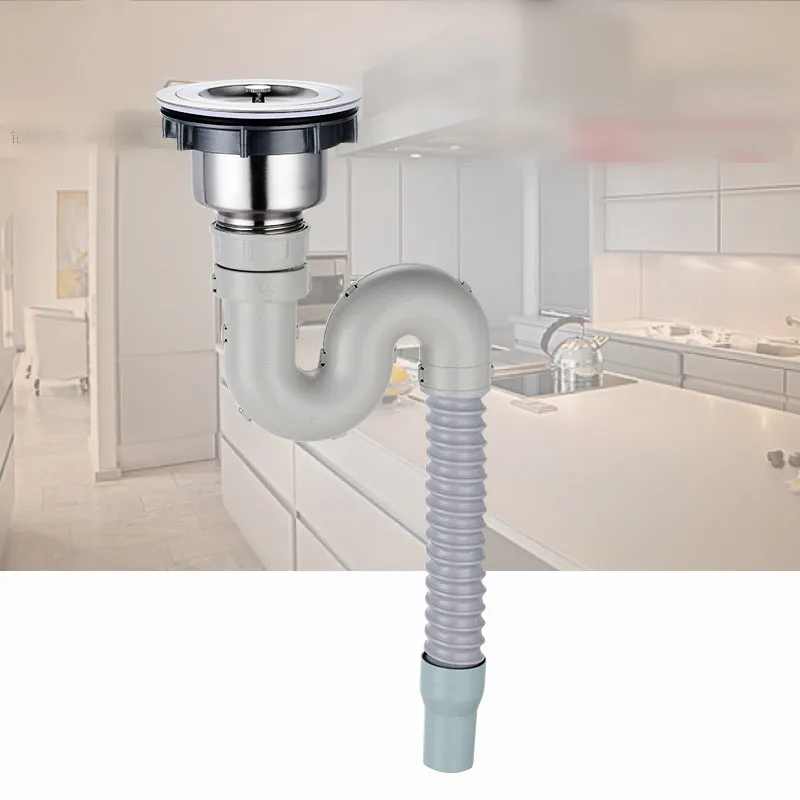 Kitchen Sink Filter Basket Drain Bathroom Bathroom Sinks Stainless Steel Undermount for Washing Dishes Under The Water Pipe