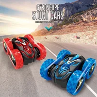 2.4G RC Car Gyroscope Standing Double Sided Stunt Cars 4WD Electric High Speed Off Road Drift Racing Cars Toy for Children Gift 2