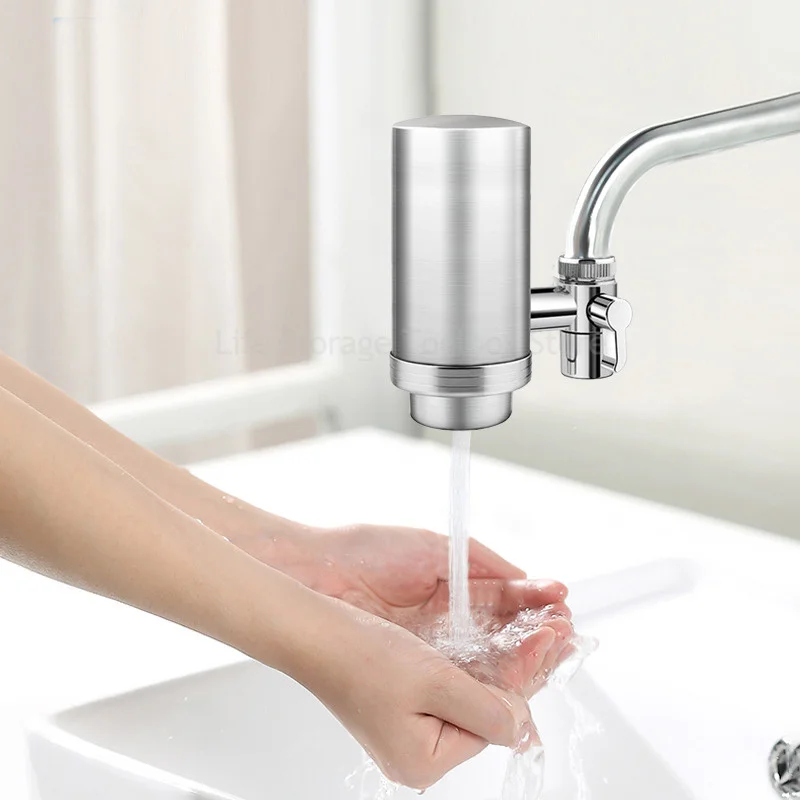 KitchenWaterTapFilterStainlessSteelWaterPurifierFilterFaucet