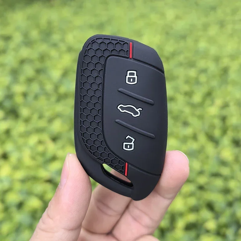 Key Case Cover 3 Buttons Silicone Car Key Cover Case Fob For MG 4 Mg4 Ev MG HS GT ZS EV ZX MG5 MG6 For Roewe RX3 RX5 RX8 ERX5 I6 I5