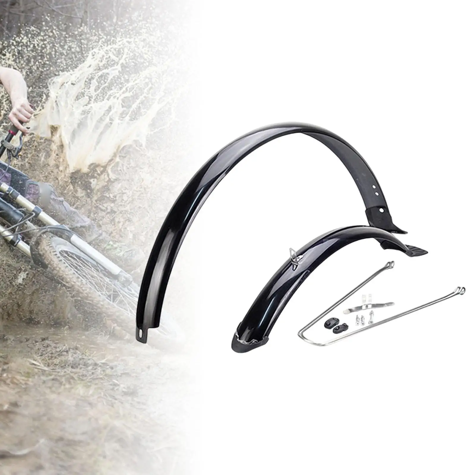 Bike Front Rear Fenders for 26 inch Tires Wheel Protection Bike Mudguards for Fittings Biking Road Bikes Riding Mountain Bikes