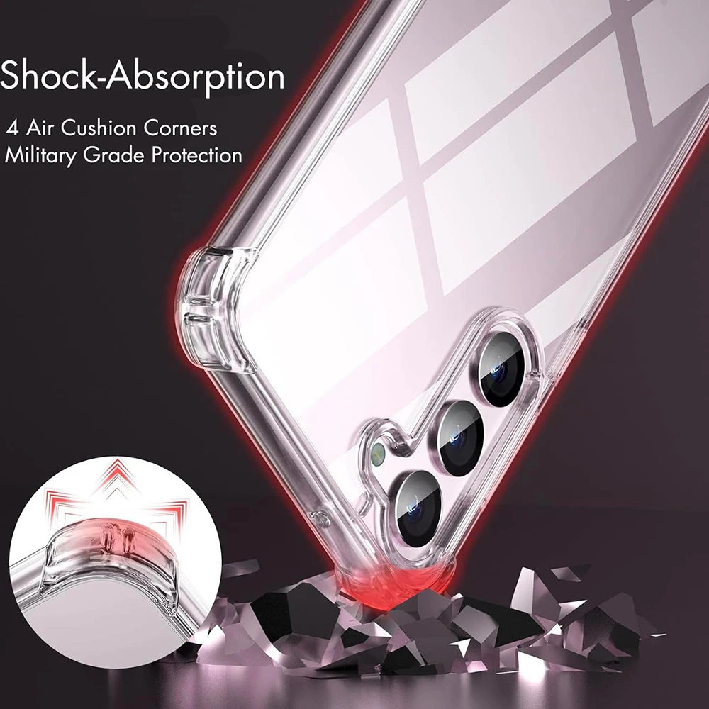 Shockproof Clear Silicone Soft Cover Case