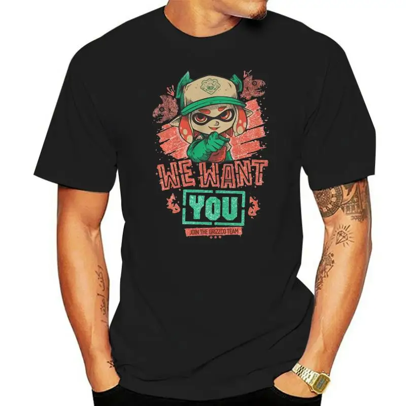 ¡Te quiero! Camiseta de Splatoon Splato popular sin etiqueta T-Shirt100 % |