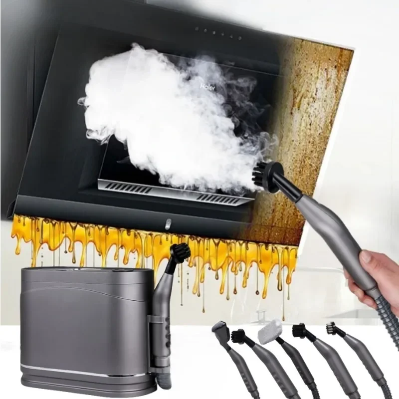 Deluxe Fabric Cleaning Machine, High-Temperature Steam Oil Remover, Carpet and Curtain Sanitizer, Sofa Cleaning Brush Head 3