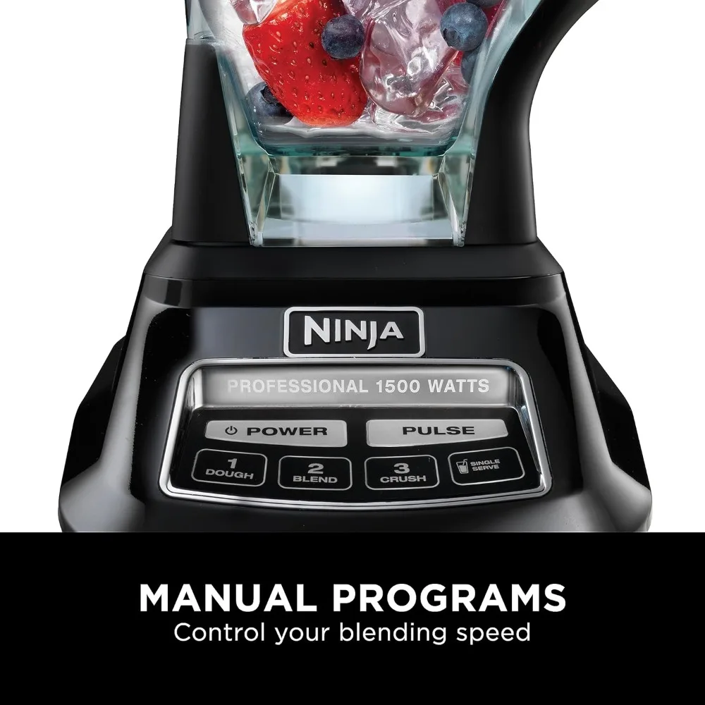 Mega Kitchen System, 1500W, 4 Functions for Smoothies, Processing, Dough, Drinks & More, with 72 Blender Pitcher