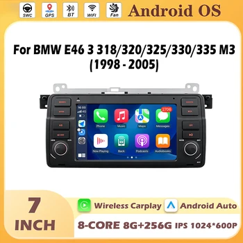 Per BMW E46 3 318/320/325/330/335 M3 1998-2005 Navigazione GPS Wireless Carplay Autoradio Lettore Multimediale Video WIFI