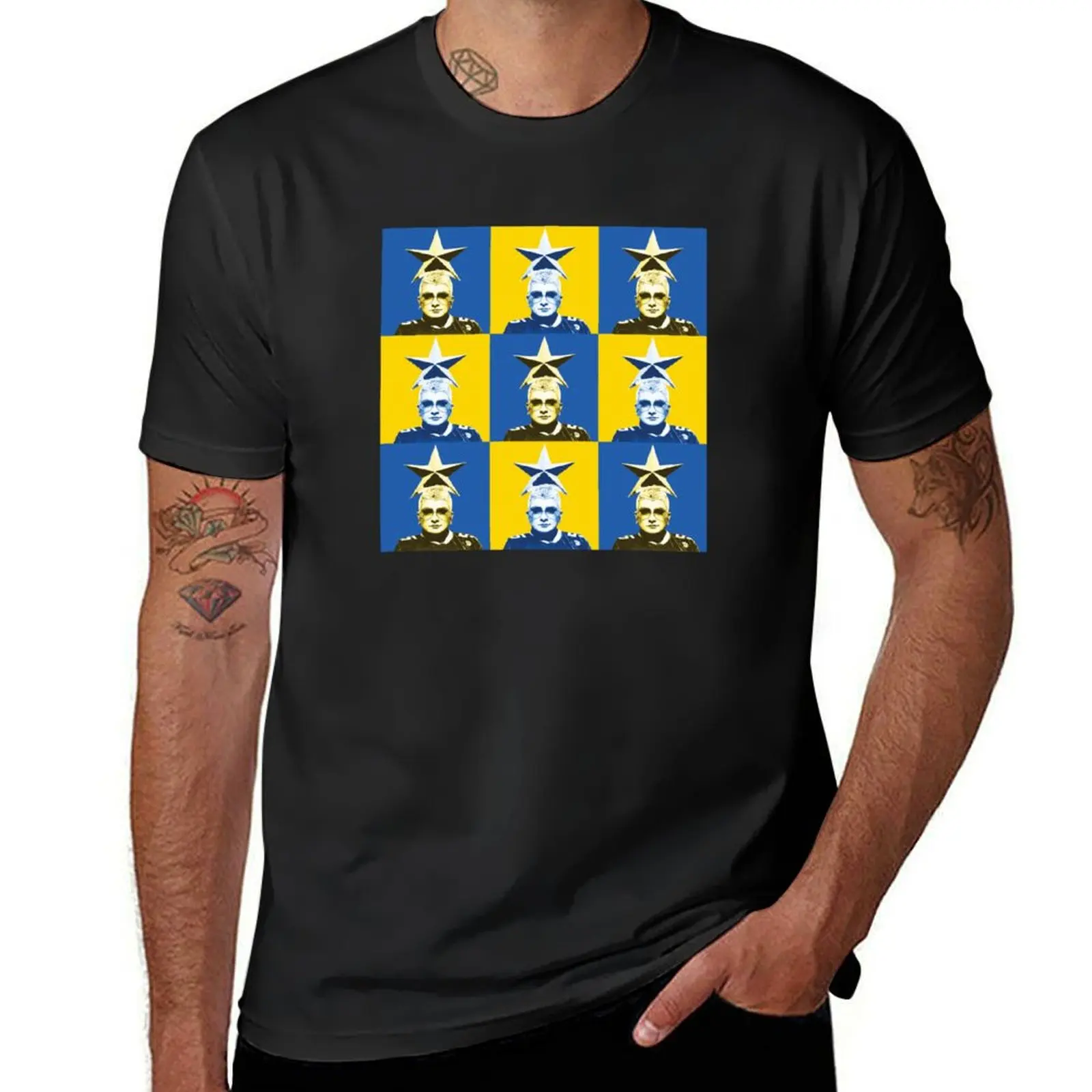 Фото Verka [PopArt] футболки, топы, корейская мода, сделанные на заказ тяжелые футболки для мужчин №1