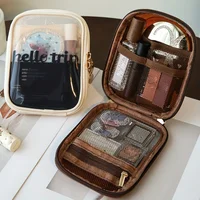 Transparent Travel Cosmetic Bag, Portable Mini Waterproof Cosmetic Lipstick Storage Bag, Multifunctional Clutch Bag 1