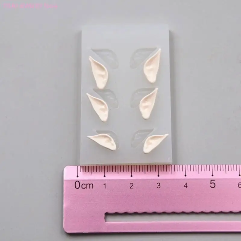 62ke süße Puppenohr Silikonform für DIY -Keramik -Ton -Handwerk einzigartige Ohrharzform – Detail 7