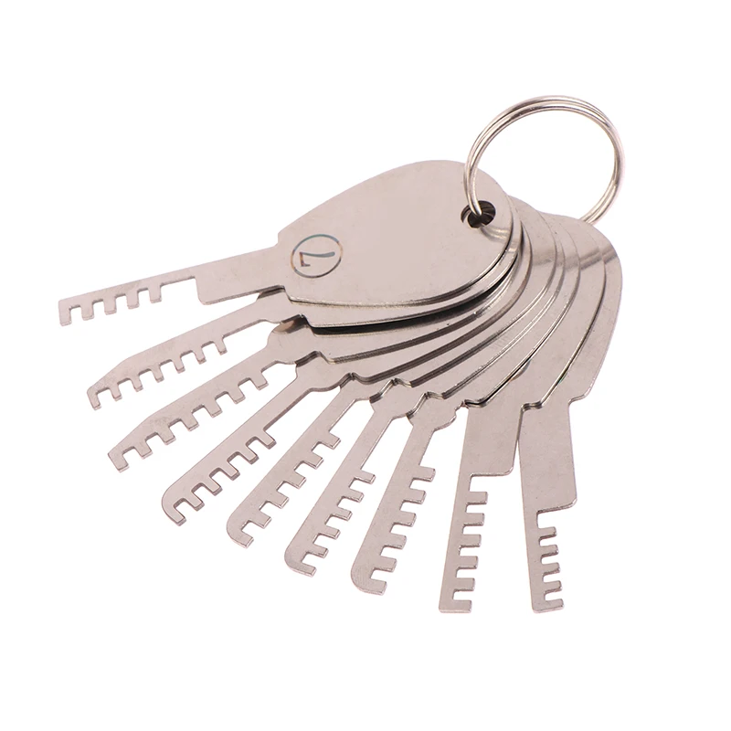 HUK Tools Stainless Steel Comb Lock 9in1 Full Set Repair Tool Bypass Method