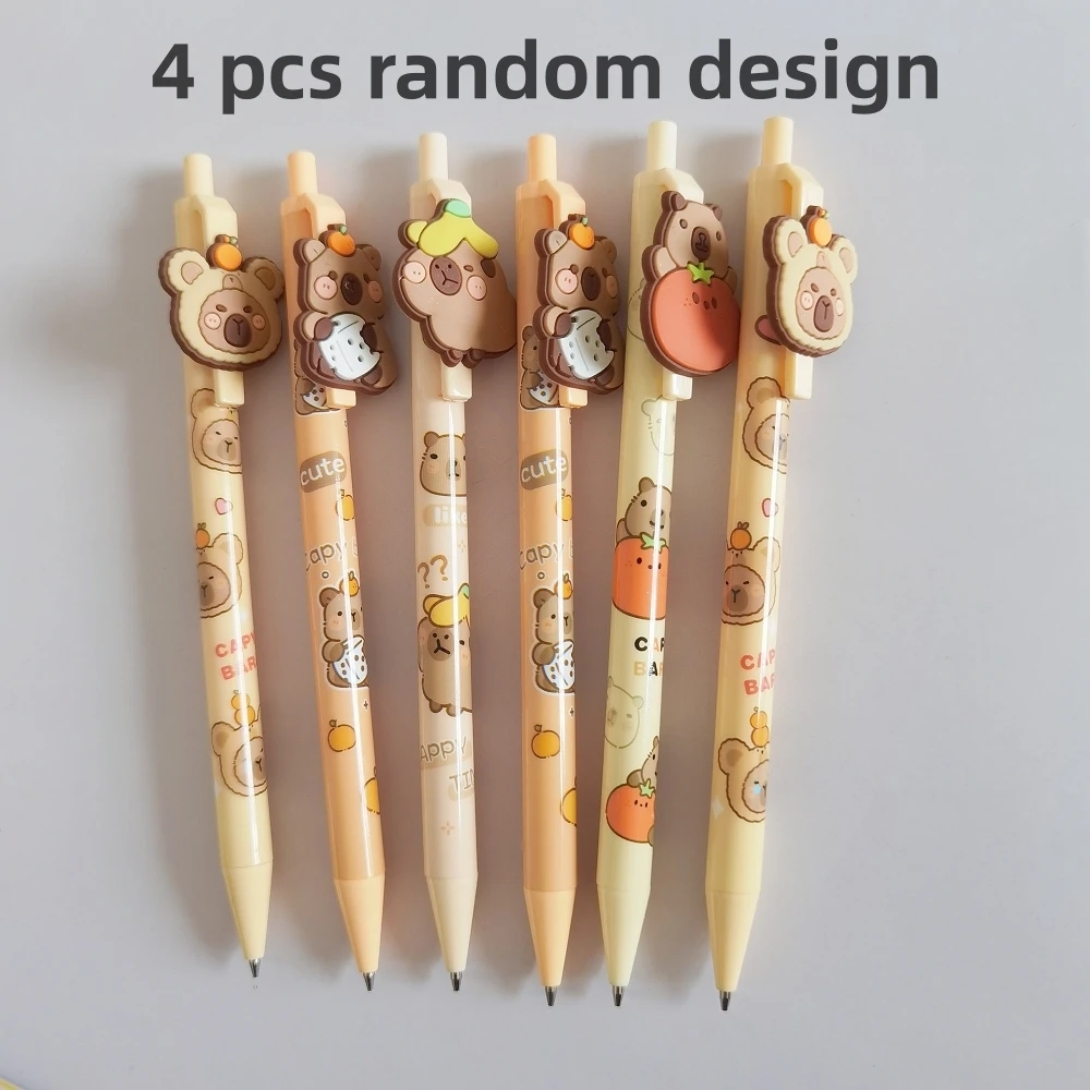 12 Stück Capybara Bleistifte Mit Radiergummi – 2B Härte, Bunt Bedruckt, Für Schule, Büro & Als Geschenk (19 Cm)