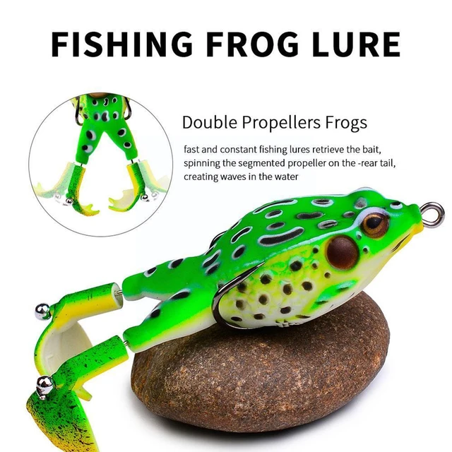  EVER Frog Lure Frog Torpedo Double Propeller Frog