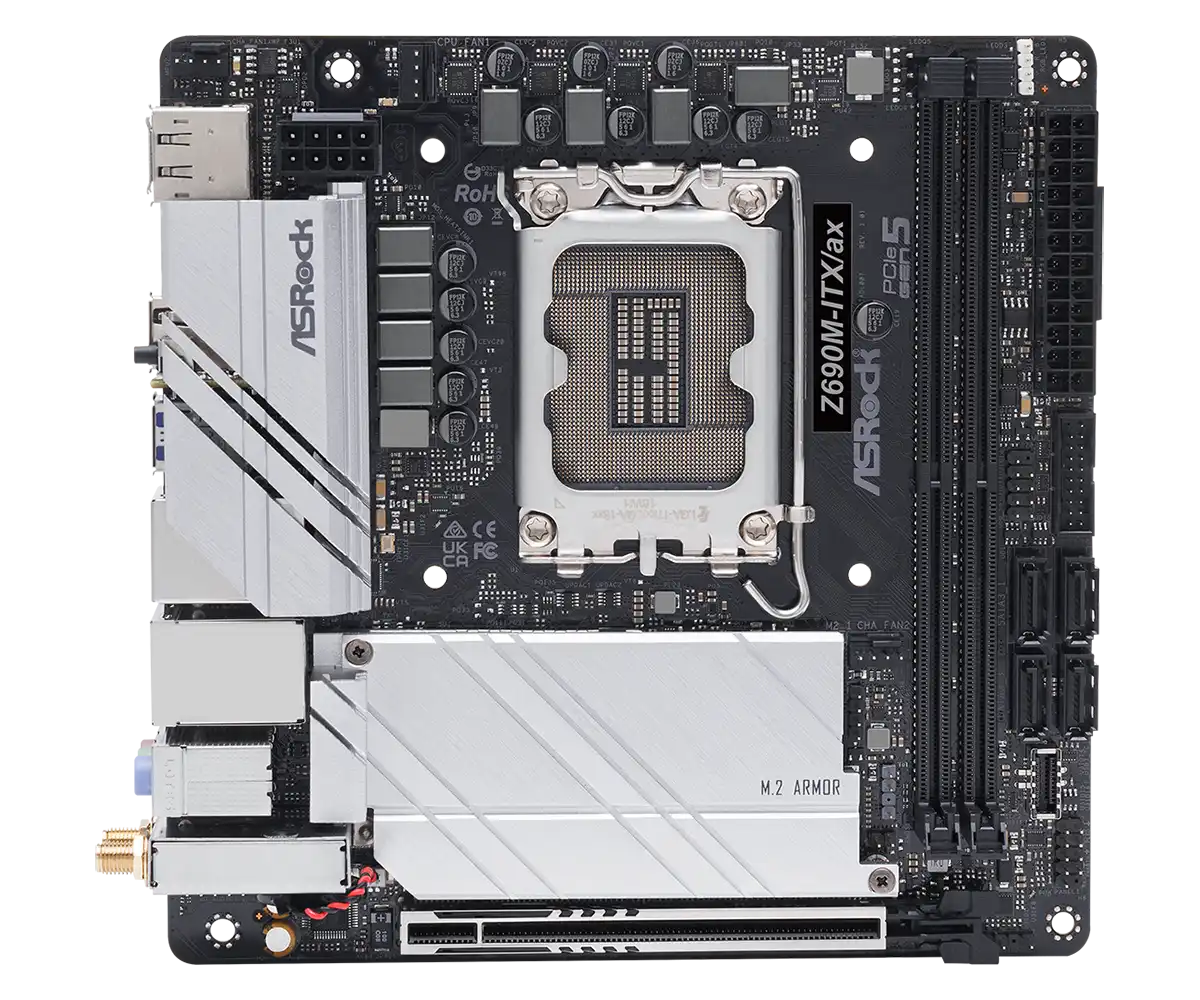 CPU ASRock Z690M-ITX/ax i7-12700K DDR4 32GB ASROCK Z690M-ITX/ax Z690 placa mãe pc LGA1700 CPU compatible con