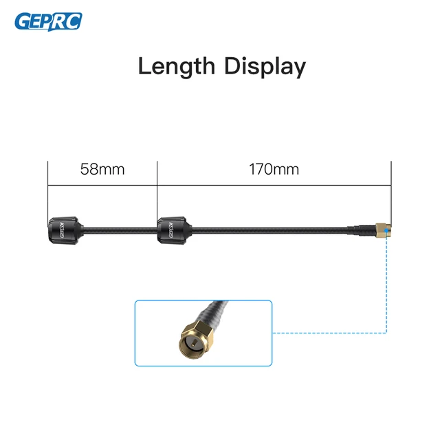 GEPRC Momoda2 4.9G DUAL Antenna Long Suitable RHCP SMA Gain 3.65dbi DIY RC FPV Quadcopter Drone Freestyle Accessories Parts 5