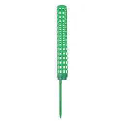 Green Plant Trellis Support Stick and Moss Pole (Green 1Pc With base)