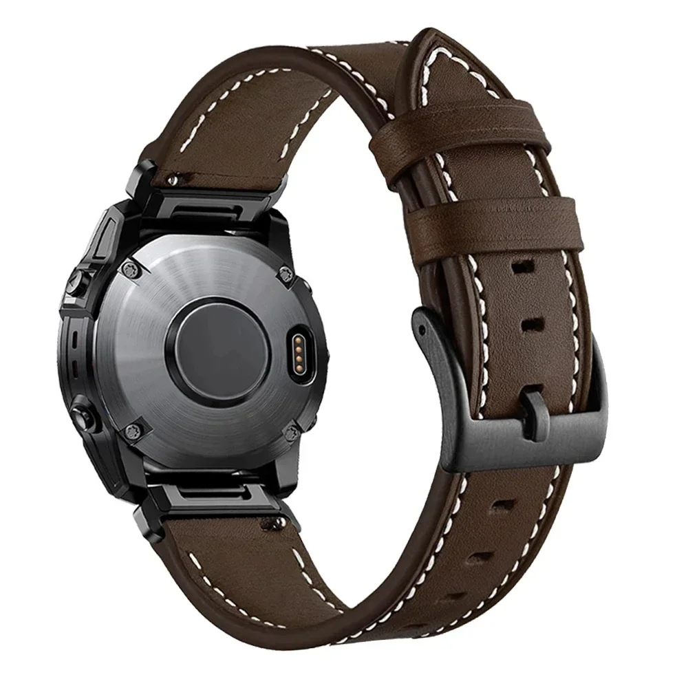 Premium Quickfit Leather Smart Watch Strap, 22mm/26mm Adjustable Bracelet Strap