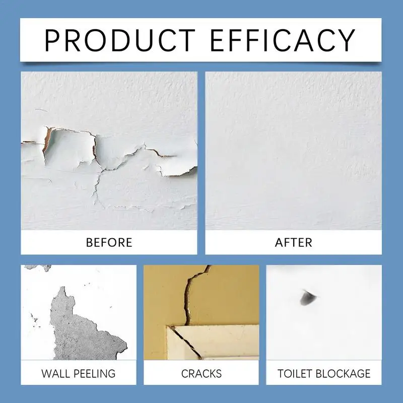 Professional Repair Paste Multipurpose Household Wall Repair Wall Putty Holes Odorless Drywall Patch Ceramic Glaze