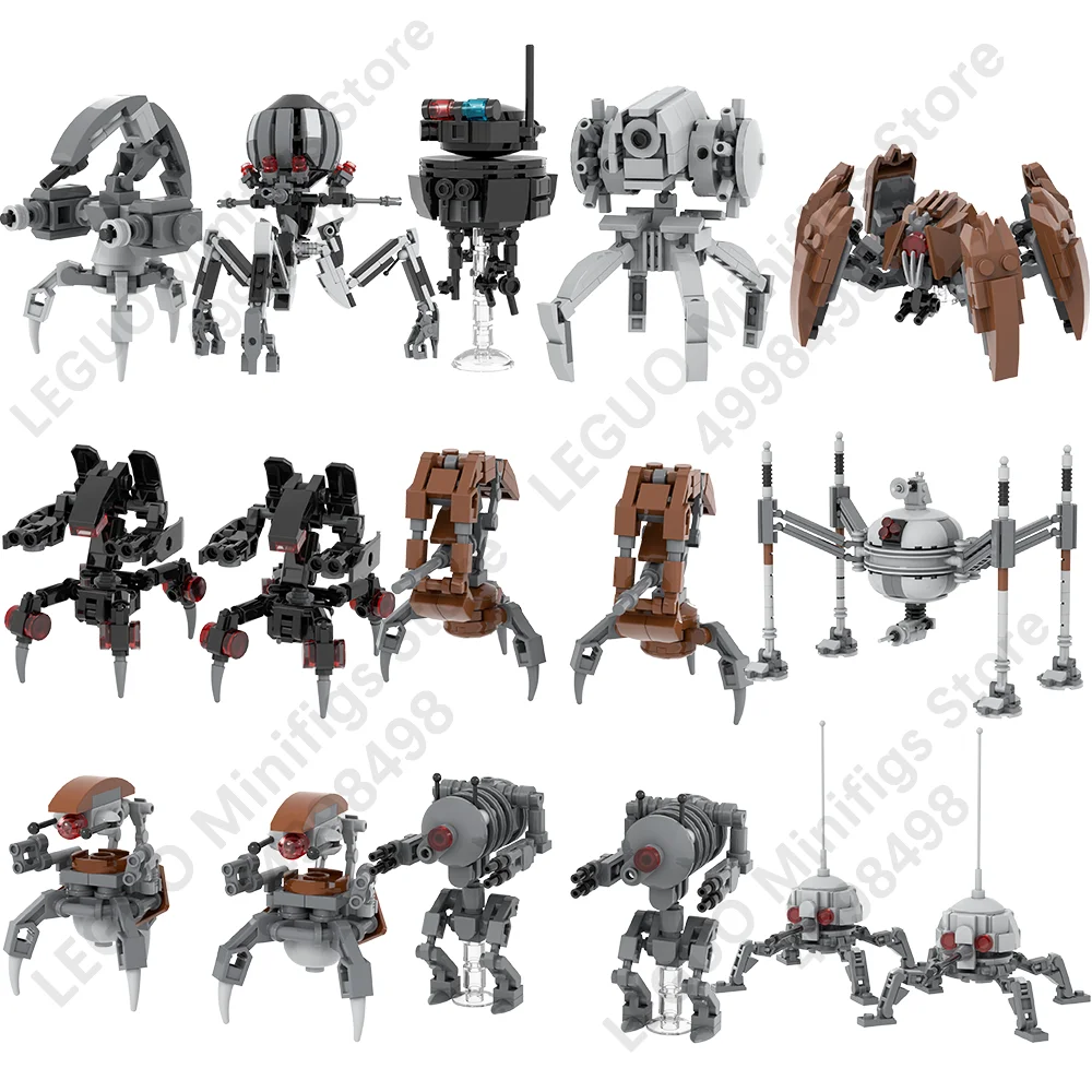 MOOXI Movie Space Wars Robot Serie MOC Model Brick DIY Diorama Adult ...