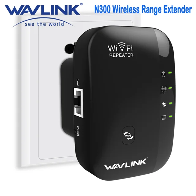 Wavlink N300 ripetitore WiFi Extender a lungo raggio con antenne