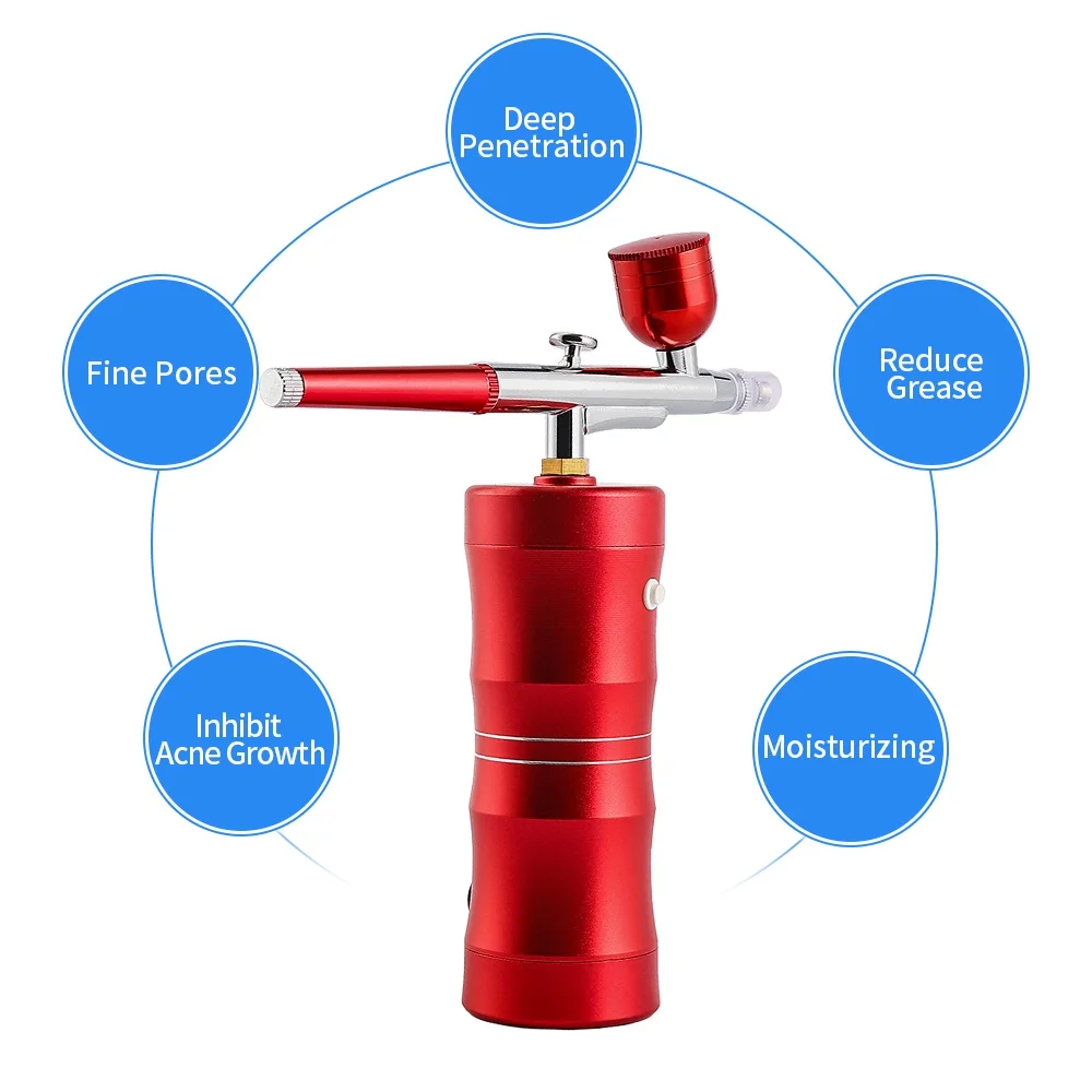 Rechargeable USB Airbrush Kit Airbrush Compressor Spray Pump Dual Action Handheld Gun Makeup Tattoo Painting Nail Art