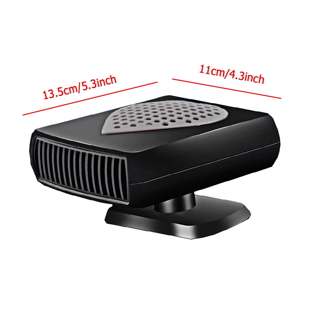 12V/24V 2-in-1 Car Cigarette Lighter Quick Heater Cooling Fan Warmer Defroster Demister Car Windshield Heating Cooling Fan