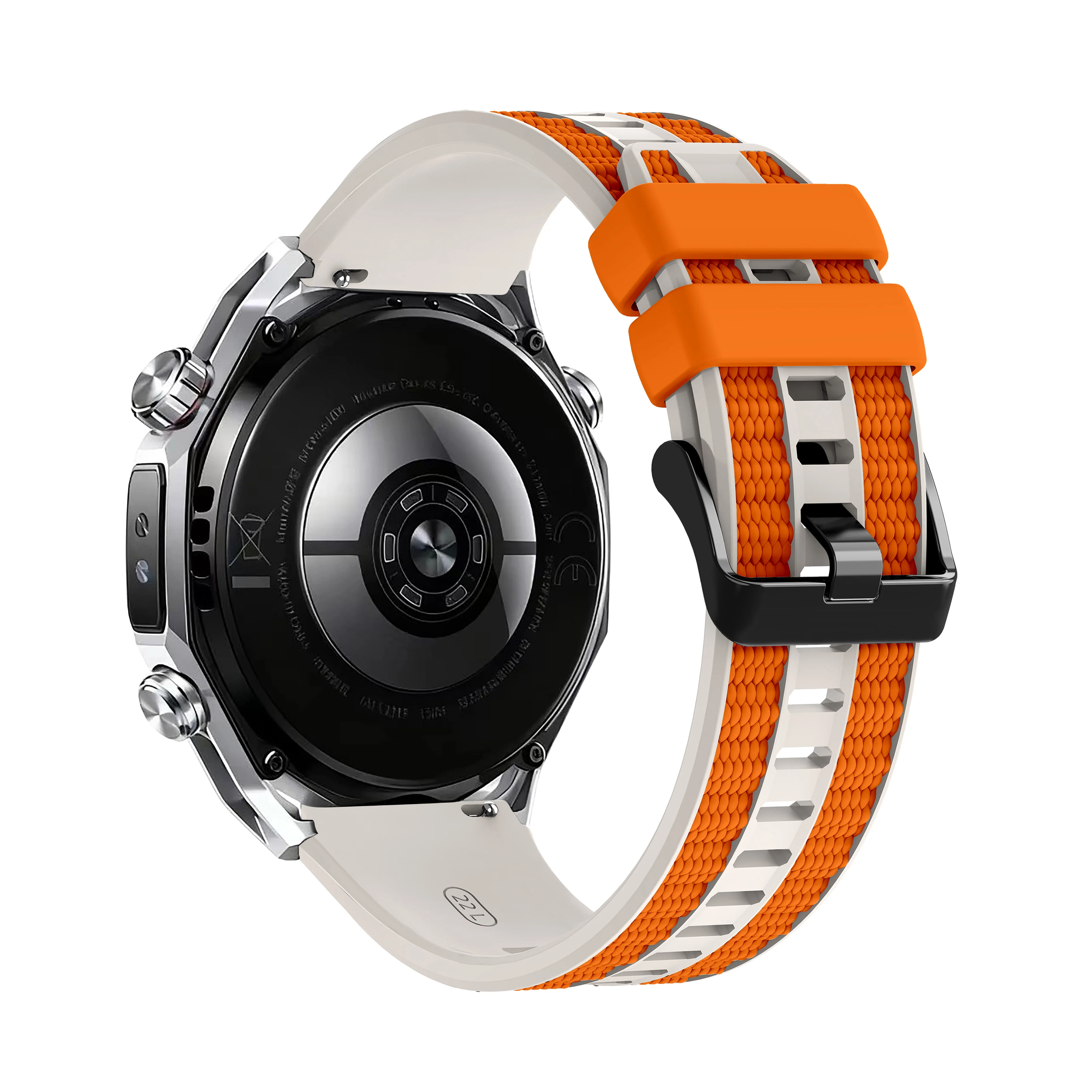 Premium 22mm Silicone Watchband Replacement Strap Bracelet