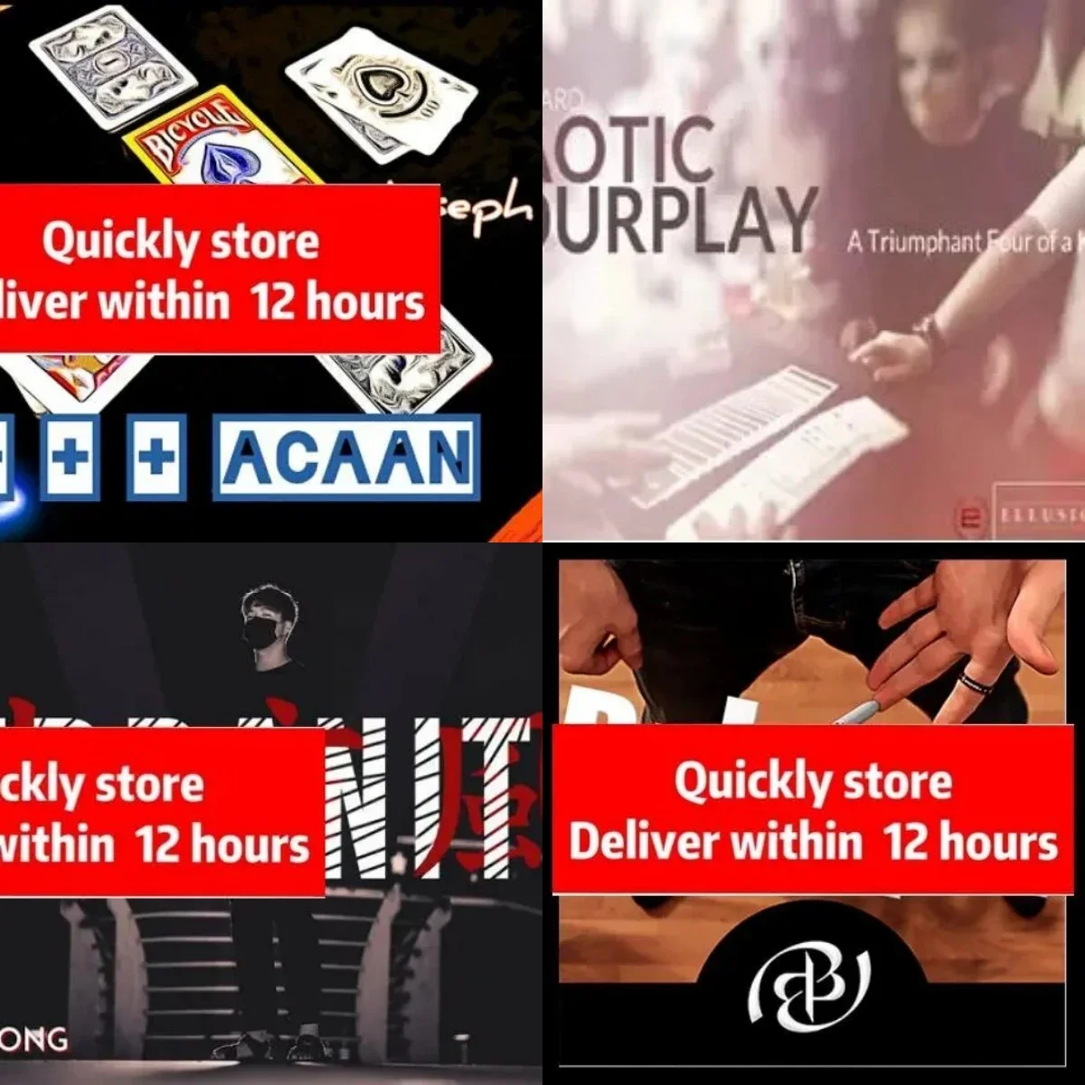 +++ Acaan By Joseph B,2014 Caotic Fourplay Di Daniel Chard,2021 Urban By Jh Hong,Balance By Barbu Nitelea-Magic Tricks