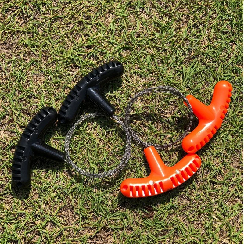 

Outdoor Manual Hand Steel Wire Saw Survival Tools Hand Chain Saw Cutter Portable Travel Camping Emergency Gear Steel Wire Kits