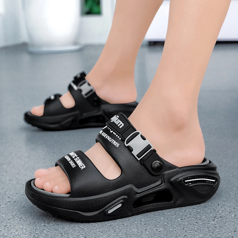 صنادل صيفية للرجال، شباشب خارجية مريحة للشاطئ، قبا...