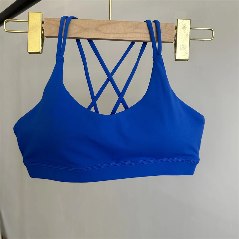 Solid Color Yoga Bra Beauty Back Pilates Sports Bras Top Gym Women's Sports Vest Fashion Hot Girl Fitness Vest Soft Breathable 6