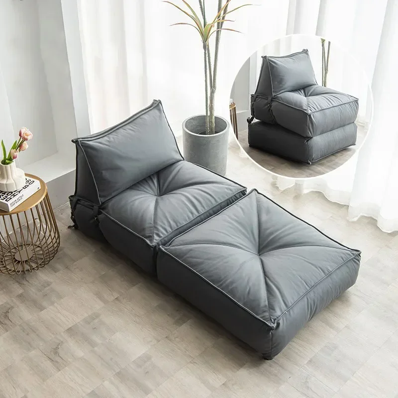 Bean Bag Bed Folding Recliner Beanbag Sofa with Filler
