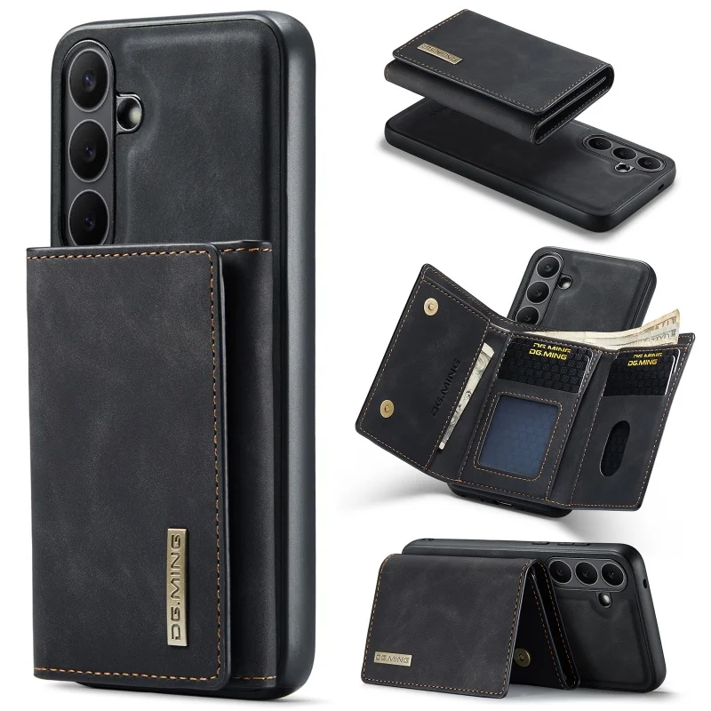 Versatile Leather Wallet Phone Case with Magnetic Closure